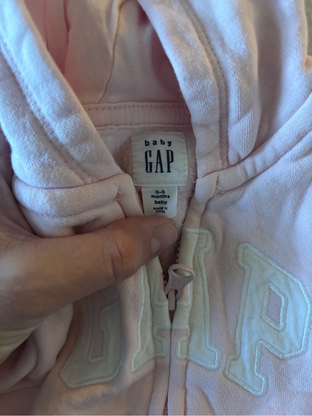 Pink Blush Baby Gap Logo One-Piece